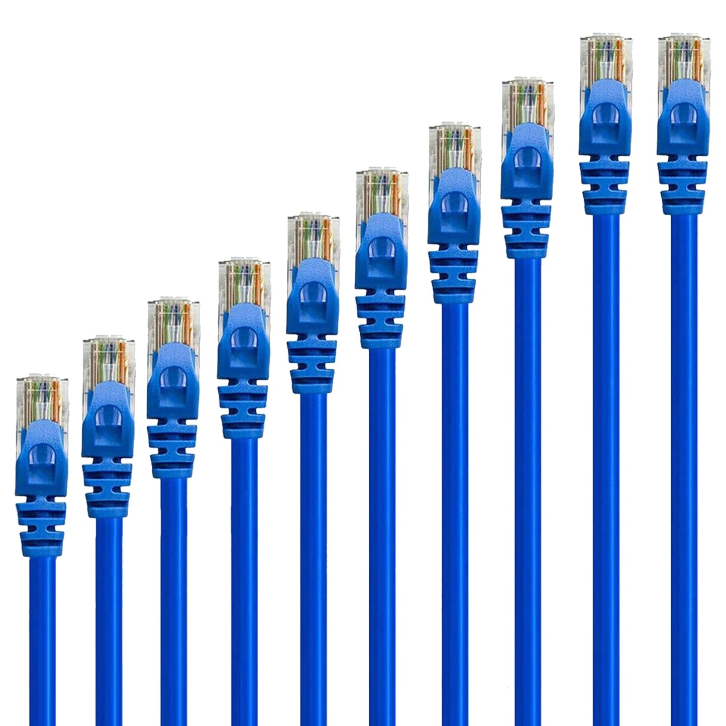 5Core Cat 6 Ethernet Cable 1.5ft 10Gbps Network Patch Cord High Speed