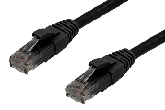 2m CAT6 RJ45-RJ45 Pack of 50 Ethernet Network Cable. Black